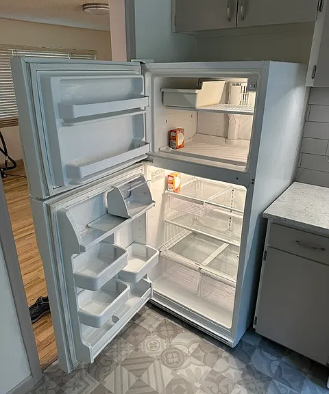 Refrigerator clean.