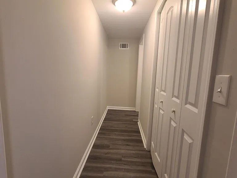 Lower level hall to backyard access