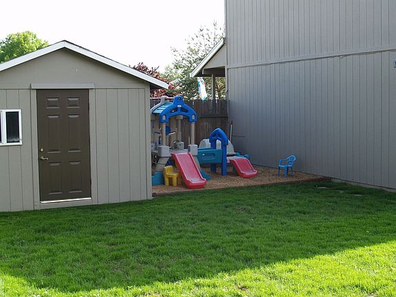 Rear left 12 x 14 shed