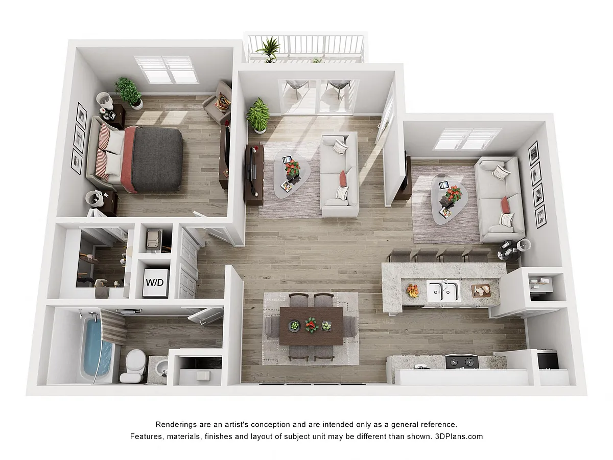 Floor plan 1 Bedroom A3