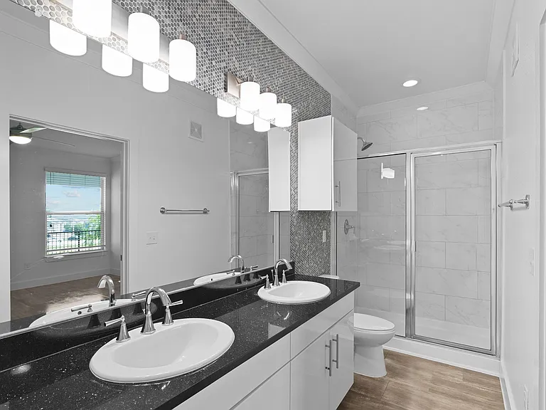 Floor Plan 6 Bathroom | Conroe Apartments | The Towers Woodland Floor Plan 6 Bathroom | Conroe Apartments | The Towers Woodland