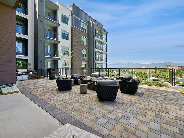 Grill up some dinner, chill by the fire pit, or play some cornhole on the patio