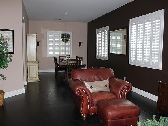 Living room into dining room