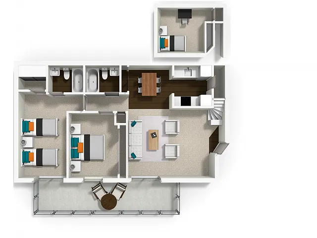 Floor plan The Open Loft