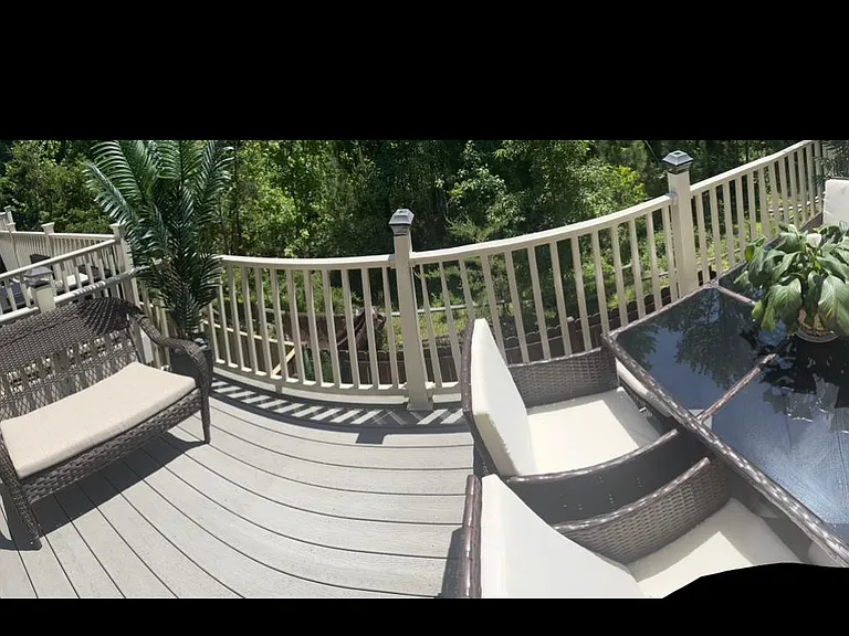 Upper deck off kitchen