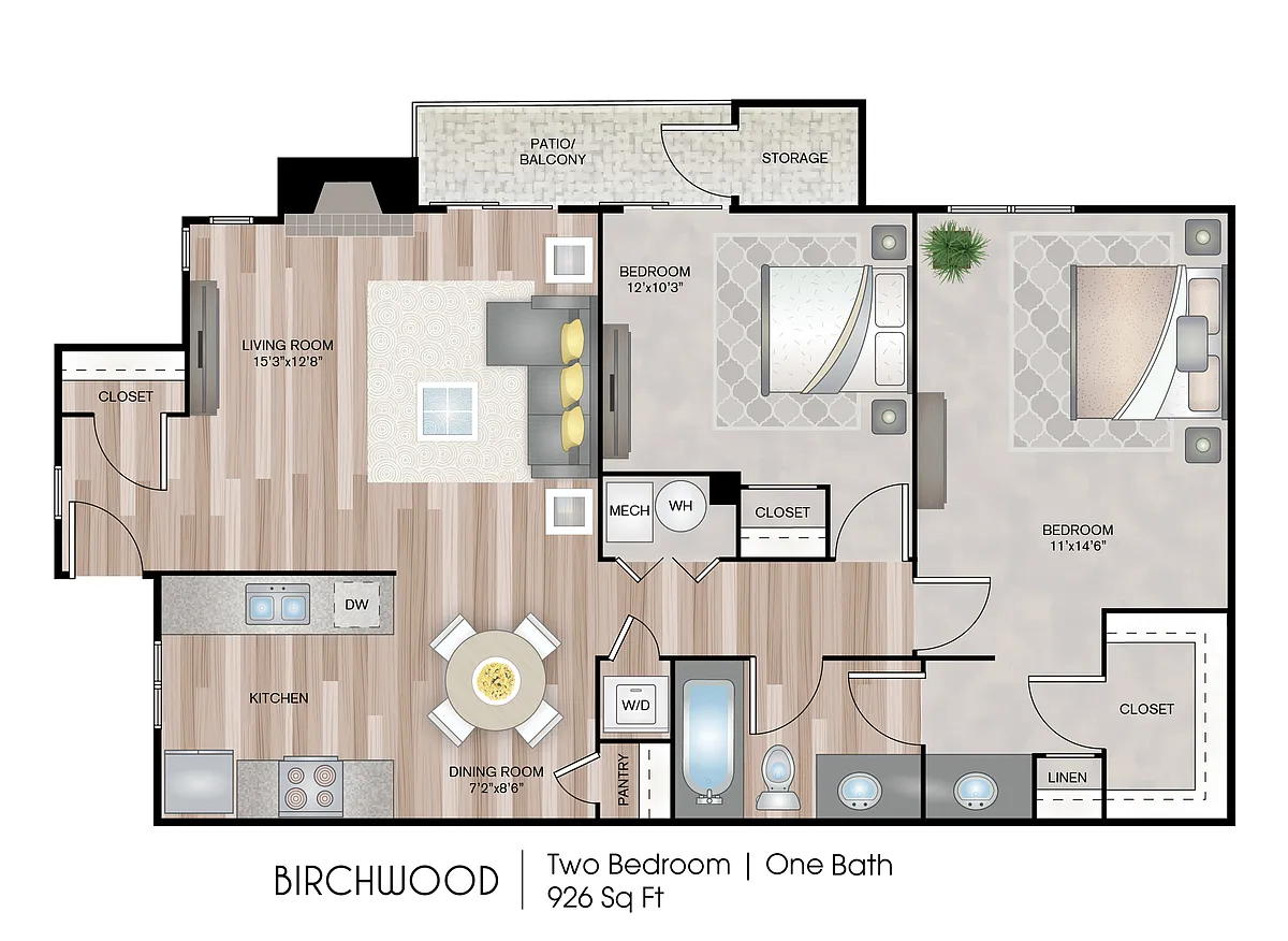 Floor plan Birchwood Premium Plus
