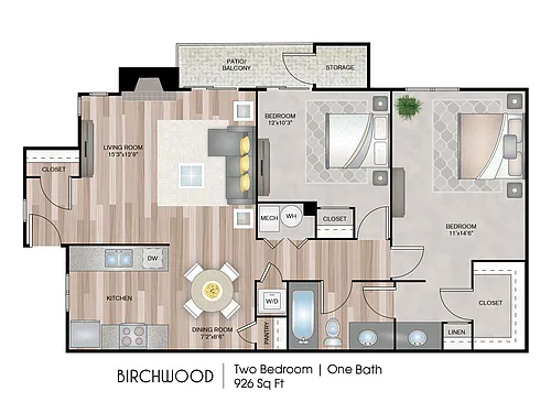 Floor plan Birchwood Premium Plus