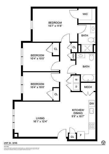 Floor plan 3A