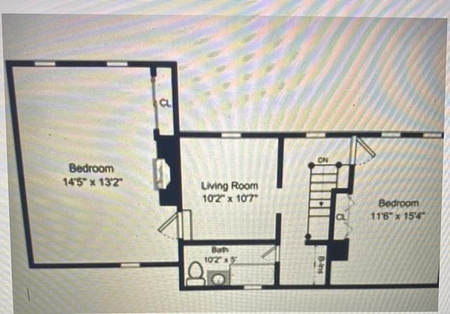Two-level floor plan