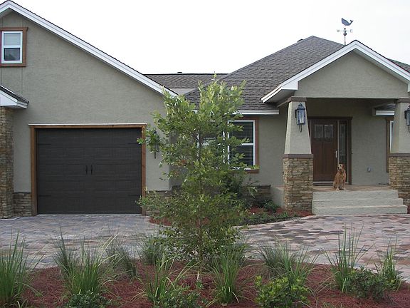 Front with garage view