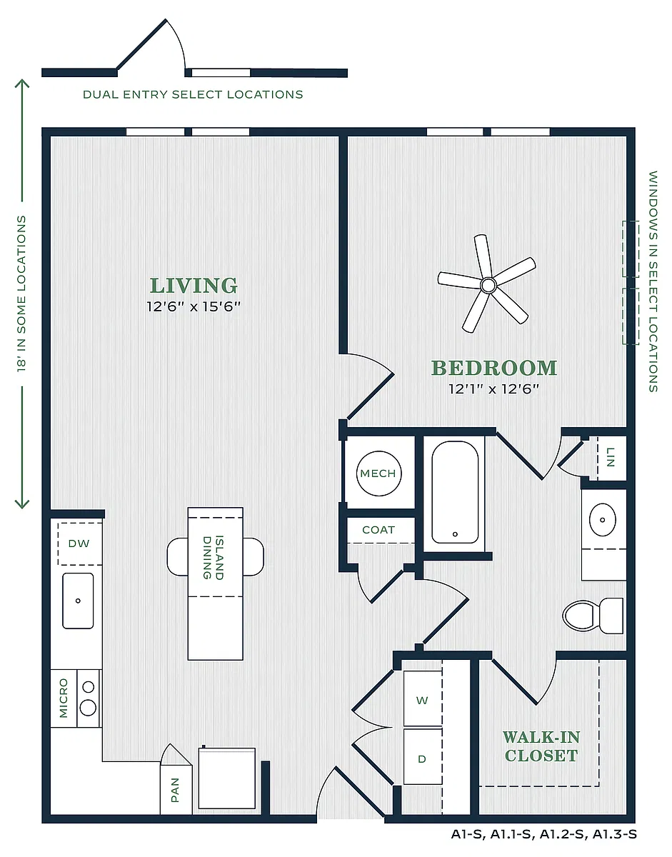 Floor plan A1S