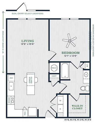 Floor plan A1S