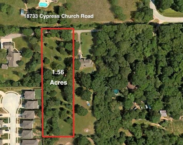 1.56 acres nestled on a private country road in Cypress, awaits you build the home of your dreams!