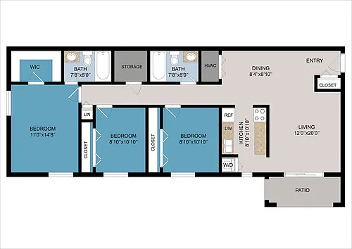 Floor plan C1 Renovated