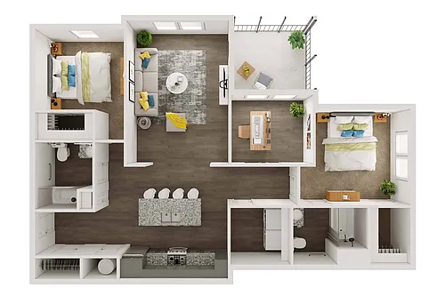 Floor plan 2 Bedroom