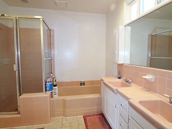 Master Bath has tub & shower