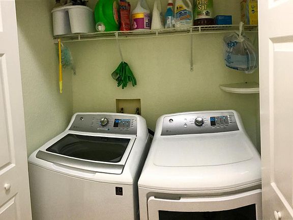 Laundry room in condo entrance