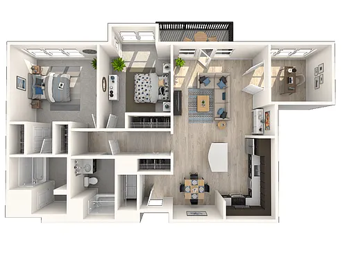 Floor plan B5 Den