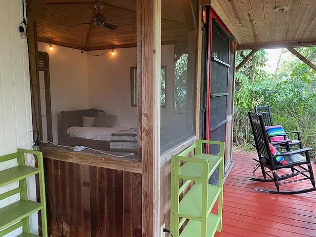 Deck off of living area