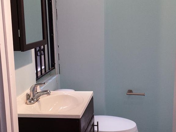 Half bath on the first floor