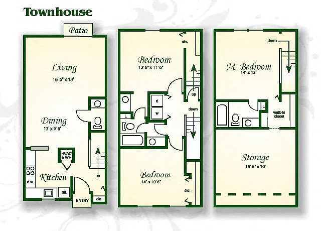 Floor plan The Oak Townhouse