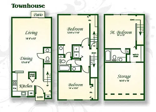 Floor plan The Oak Townhouse
