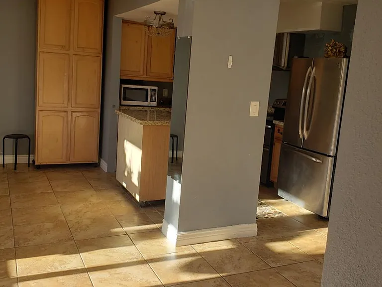 Kitchen view from living room