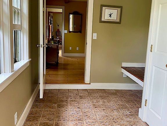 Mudroom with heated floor