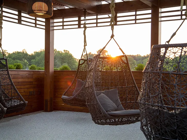 Club Woodside Sky Chairs Pool Cabana