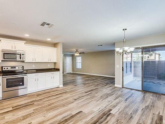 Kitchen and Dining Area with view to Family Room