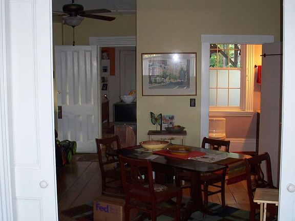 Pocket doors to dining area from large living room