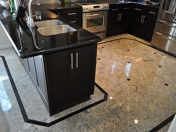 Kitchen granite floors