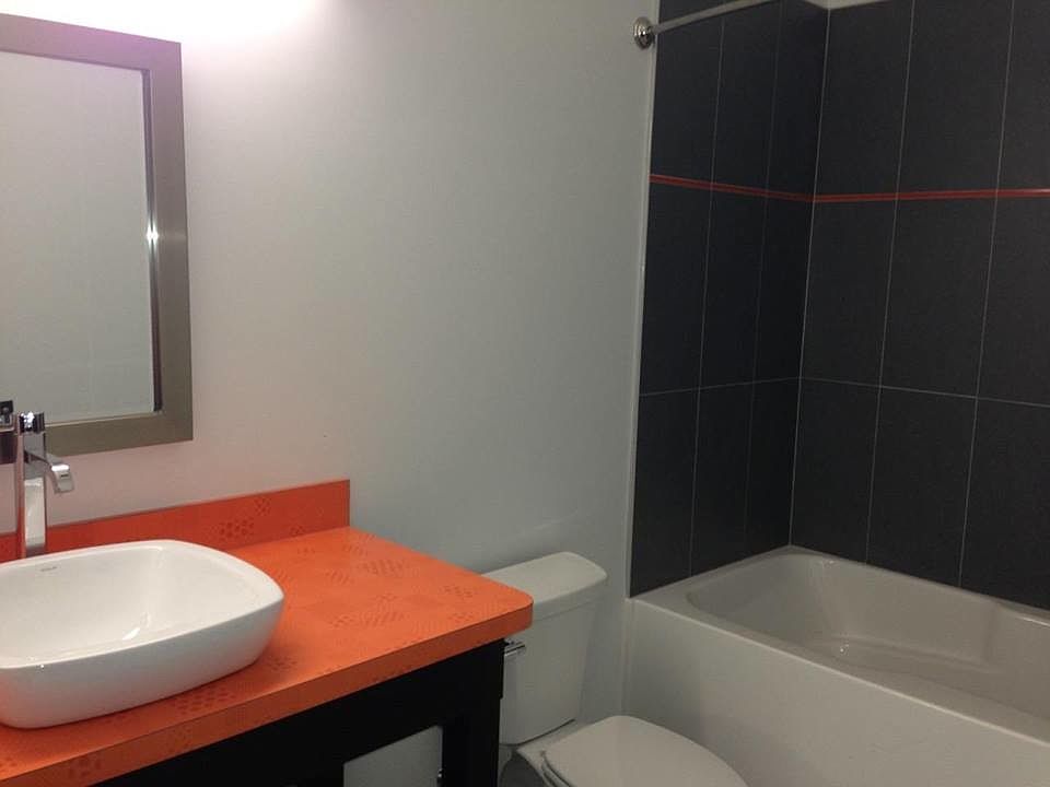 Upstairs bath with Italian tile , super deep tub