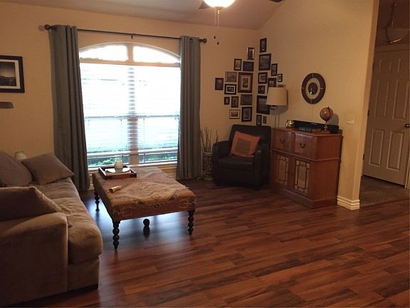 Living room and entry to the right.