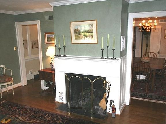 Fireplace in main house