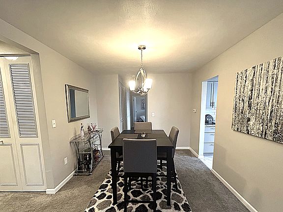 Entrance closets & dining room area