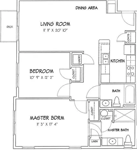 Floor plan 2BR-B
