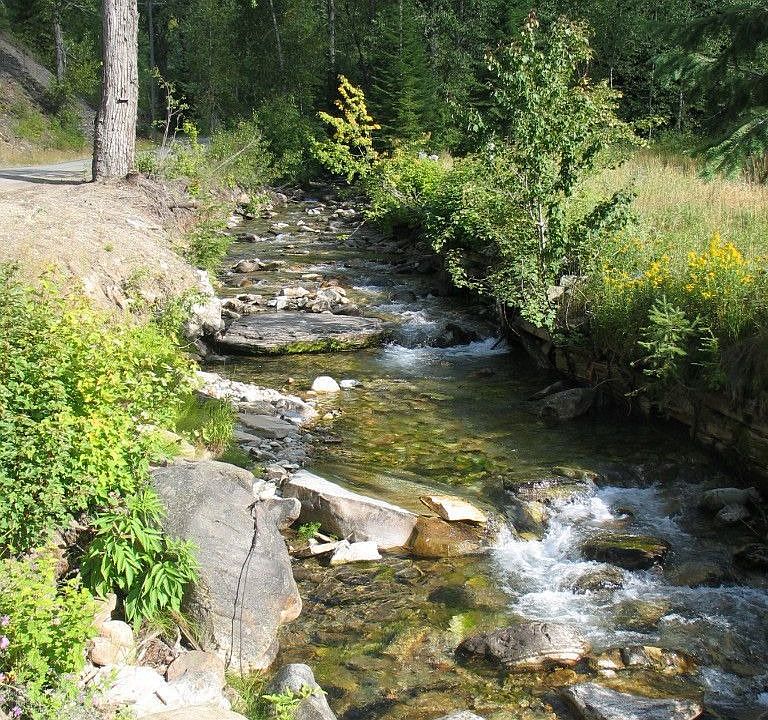 Canyon creek fronts property