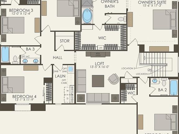 Second Floor 6 br 4 ba