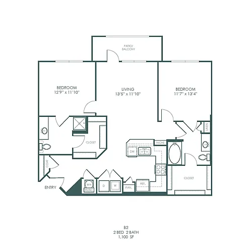Floor plan B2- Attainable