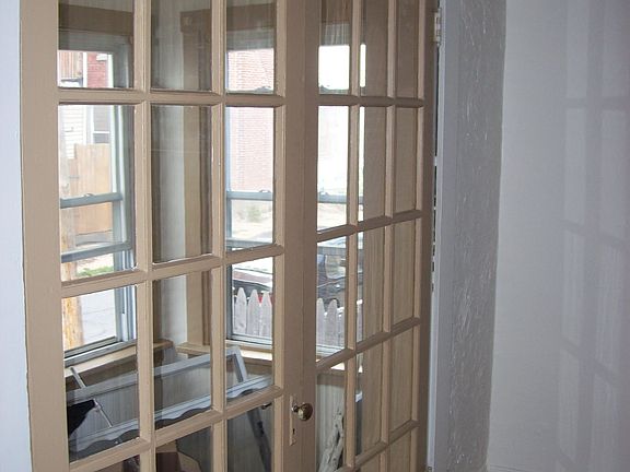 French doors to the porch