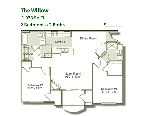 Floor plan The Willow