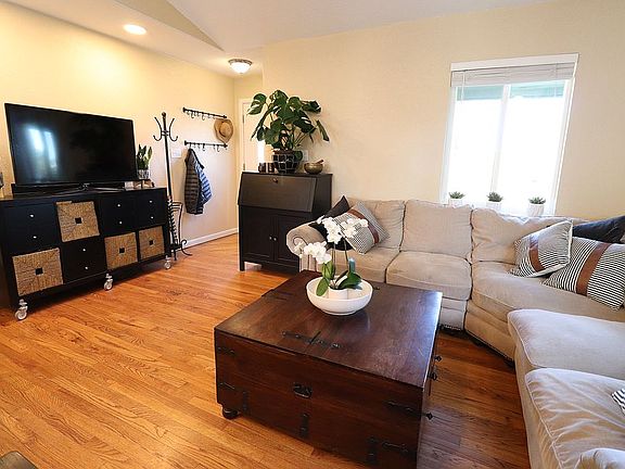 Living Room with Front Door