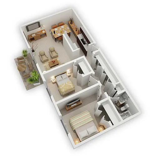 Floor plan 2 Bedroom