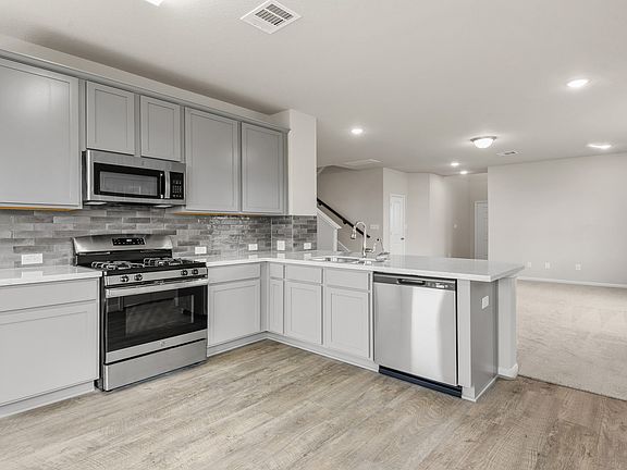 Striking open kitchen