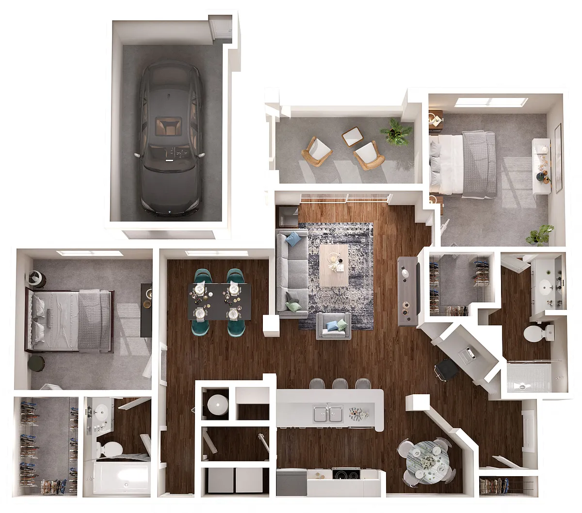 Floor plan Harrison with garage