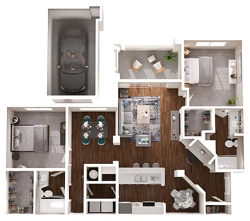 Floor plan Harrison with garage