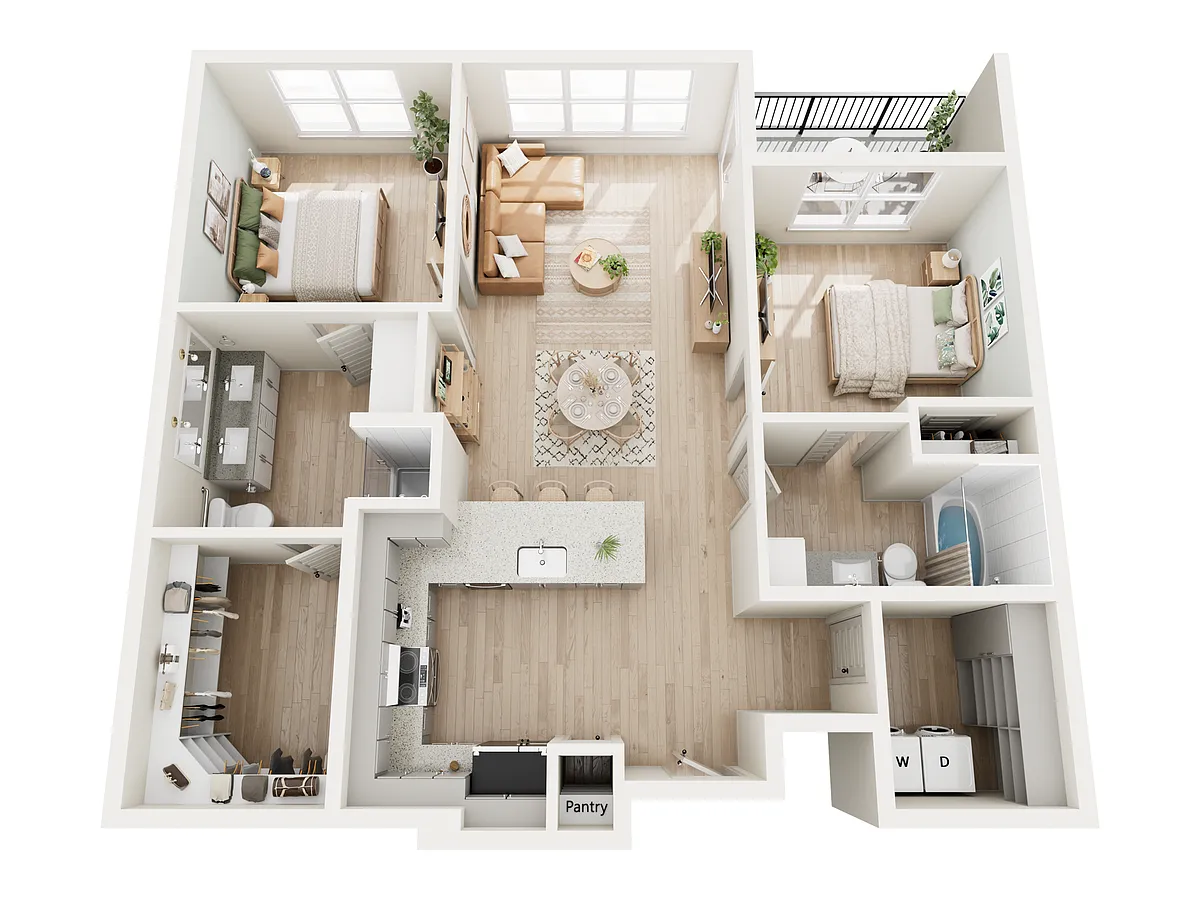 Floor plan 2B