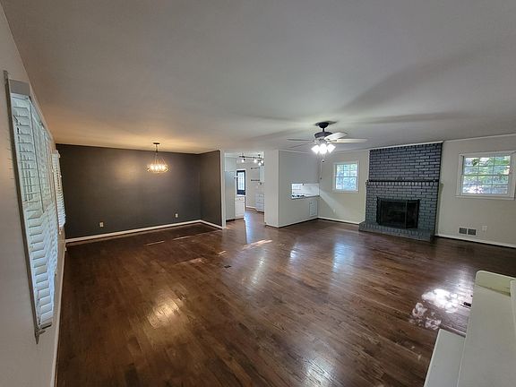 Living room with dining area
