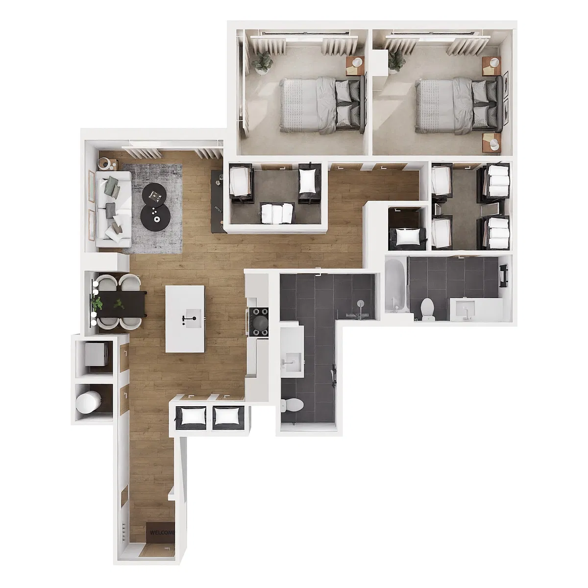 Floor plan B-C91